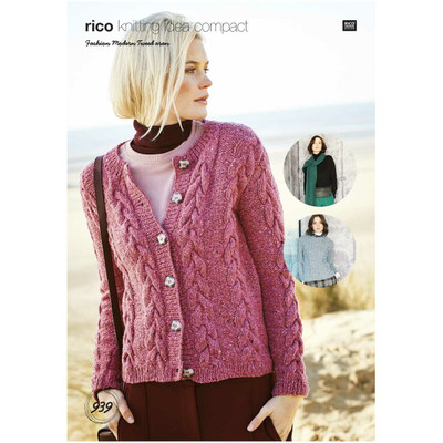 Rico Design Rico Knitting Idea 939 Tweed Cardigan