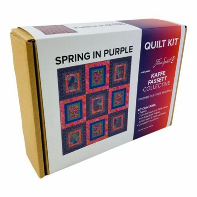 Free Spirit Fabrics Kaffe Fasset Spring In Purple Quilt Kit