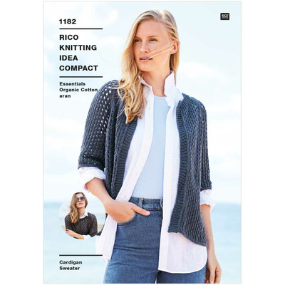 Rico Design Rico Knitting Idea 1182 Mesh Cardigan and Mesh Sweater