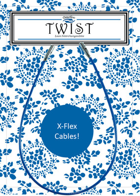 ChiaoGoo ChiaoGoo TWIST Blue X-Flex Cables 5cm - 20cm