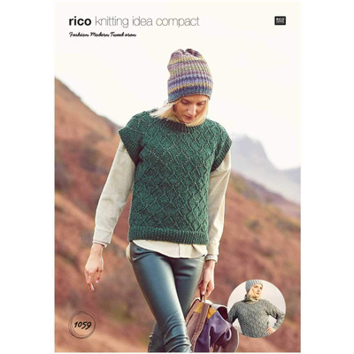 Rico Design Rico Knitting Idea 1059 Sweater, Tank Top and Cardigan