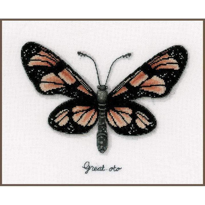 Vervaco Vervaco - Orange Butterfly Cross Stitch Kit