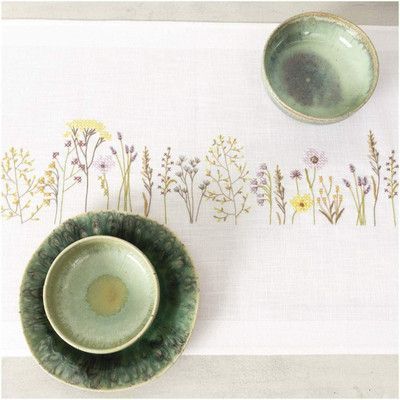 Rico Design Rico Design Flower Meadow Table Runner Embroidery Kit, 45x100cm