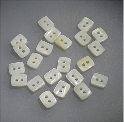 Seco Knopf Mother Of Pearl Button Rectangular 10mm