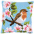 Vervaco Vervaco - Robin and Blossoms Cushion Cross Stitch Kit 40x40cm