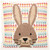 Rico Design Rico Design Felt Hare Cushion Cross Stitch Kit, 42x42cm