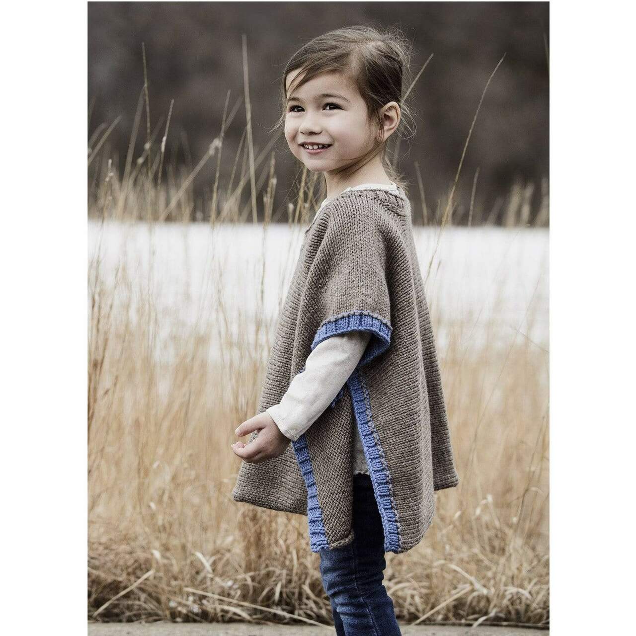 Spud & Chloë Puddle Jumper Poncho Knitting Pattern for Children