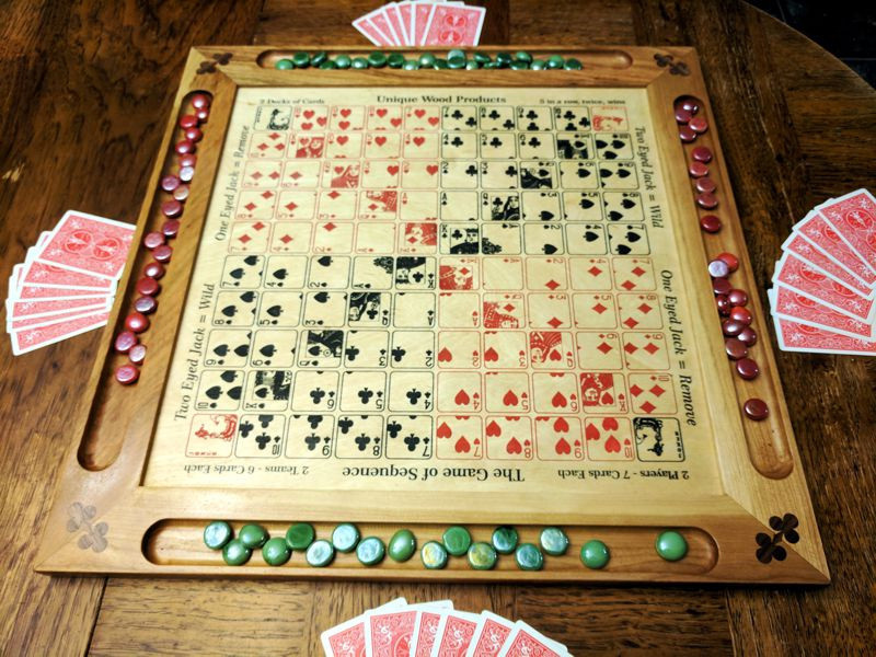 Hand and Foot Canasta Scoreboard - Unique Wood Products