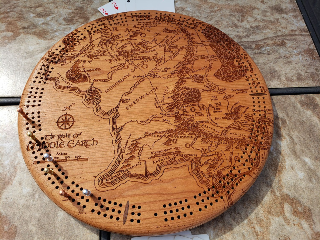 Hand and Foot Canasta Scoreboard - Unique Wood Products