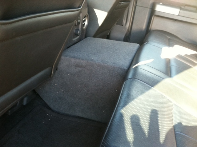 Ford F250 F350 Supercrew Cab 2011-2015 Console Subwoofer Box with