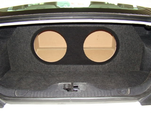 2005-2014 Ford MUSTANG Subwoofer Box W/ Recessed Holes & Amp Rack/Mount (Type 3) 2005-2014 Ford MUSTANG Subwoofer Box W/ Recessed Holes & Amp Rack/Mount (Type 3)