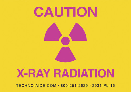 "Caution X-Ray Radiation" Room Sign