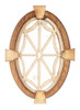 OakridgeStores.com | ALESSIO - Oval Window, Spider Keystone Trim - Dollhouse Miniature (2131SP)