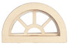 OakridgeStores.com | ALESSIO - Half Round Window with Grill Design - Dollhouse Miniature (2132D)