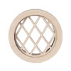OakridgeStores.com | ALESSIO - Round Window, Diamond Design with Plain Trim - Dollhouse Miniature (2148)