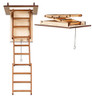 OakridgeStores.com | ALESSIO - Folding Attic Stairs with Treads - Dollhouse Miniature (2299T)