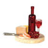OakridgeStores.com | AZTEC - Wine & Cheese Set - Dollhouse Miniature (B0206)