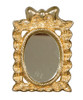 OakridgeStores.com | AZTEC - Small Oval Mirror, Gold - Dollhouse Miniature (B0242)