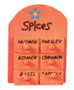 OakridgeStores.com | AZTEC - Spice Rack, Orange - Dollhouse Miniature (B0351)