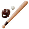 OakridgeStores.com | AZTEC - Baseball Set, 3 Piece Set - Dollhouse Miniature (B0369)