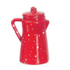 OakridgeStores.com | AZTEC - Red Spatter Coffee Pot - Dollhouse Miniature (D2802)
