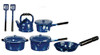 OakridgeStores.com | AZTEC - Metal Blue Spatter Kitchenware 10 Piece Set - Dollhouse Miniature (G6104)