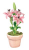 OakridgeStores.com | AZTEC - Lilies In Pot Pink - Dollhouse Miniature (G7407)