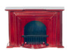 OakridgeStores.com | AZTEC - Fireplace Mahogany - Dollhouse Miniature (T3001)