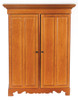 OakridgeStores.com | AZTEC - Lincoln Wardrobe, Walnut - Dollhouse Miniature (T6693) 717425566935