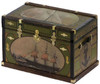 OakridgeStores.com | CATS PAW - CATS PAW Lithograph Wooden Trunk Kit, Nautical Ship - Dollhouse Miniature (CPT120)