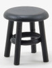 OakridgeStores.com | CLASSICS DOLLHOUSE - Stool, Distressed Black, 1-1/2 Inch - Dollhouse Miniature (10900)
