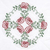 OakridgeStores.com | Jack Dempsey - Circle Of Roses Jack Dempsey Stamped White Quilt Blocks 18"X18" 6/Pkg (732 698) 013155476989