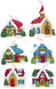 OakridgeStores.com | BUCILLA - Needle Felt Christmas Ornaments Applique Craft Kit -  Set Of 6 - Christmas Village (89218E) 046109892184