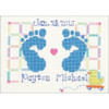 OakridgeStores.com | Janlynn Counted Cross Stitch Kit 7"X5" - Baby Feet (14 Count) (3051-18) 029064051186