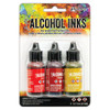 OakridgeStores.com | Tim Holtz Ranger - Alcohol Ink .5oz 3/Pkg - Orange/Yellow Spectrum (TAK-69645) 789541069645