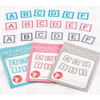OakridgeStores.com | It's Sew Emma - Alphabitties Sew-on Labels Pack - Pink (ISE701) 091037595508