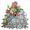 OakridgeStores.com | Design Works - Zenbroidery Stamped Embroidery Kit 10"X10" - Christmas Tree (DW4025) 021465040257