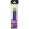 OakridgeStores.com | ROYAL BRUSH - Royal Langnickel Gold Taklon Value Pack Brush Set - Acrylic Handle 5 per Package (RSET91 35) 090672226372