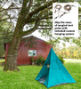 OakridgeStores.com | HEARTHSONG - 4-Foot Pole-Free Weather-Resistant Tent with Pendant Light (CG733579) 810019084195