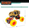 OakridgeStores.com | THIN AIR BRAND - Crazy Truck - Pull Back DINOSAUR Truck - Yellow (CT588) 850031665880