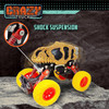 OakridgeStores.com | THIN AIR BRAND - Crazy Truck - Pull Back DINOSAUR Truck - Yellow (CT588) 850031665880