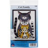 OakridgeStores.com | Design Works - Counted Cross Stitch Craft Kit 5"X7" - Cat Family (14 Count) (DW3450) 021465034508