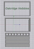 OakridgeStores.com | Oakridge Minis - 2 Car Residential Garage Door with Windows, Frame and Trim - HO Scale 1:87 Model Miniature - 1003-87