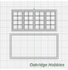 OakridgeStores.com | Oakridge Minis - 120" x 60" 4 Pane Casement Window with Colonial Grid Grille and Frame - HO Scale 1:87 Model Miniature - 1010-87