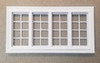 OakridgeStores.com | Oakridge Minis - 120" x 60" 4 Pane Casement Window with Colonial Grid Grille and Frame - HO Scale 1:87 Model Miniature - 1010-87