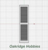 OakridgeStores.com | Oakridge Minis - 15" x 60" Cathedral Top Louver Shutter (Set of 4) - 1:32 Scale Model Miniature - 1011-32