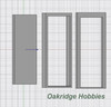 OakridgeStores.com | Oakridge Minis - Commercial Steel Service Door with Frame and Trim - 3' x 7' Scale Size - O Scale 1:48 Model Miniature - 1018-48