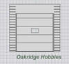 OakridgeStores.com | Oakridge Minis - Commercial 9' x 10' Dock Door with Vision Window, Frame and Trim - 1:64 Scale Model Miniature - 1021-64