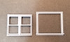OakridgeStores.com | Oakridge Minis - 60" x 48" Twin Double Hung Window and Trim - HO Scale 1:87 Model Miniature - 1029-87