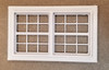 OakridgeStores.com | Oakridge Minis - 90" x 48" Twin Double Hung Window with Colonial Grid Grille and Trim - G Scale 1:24 Model Miniature - 1030-24